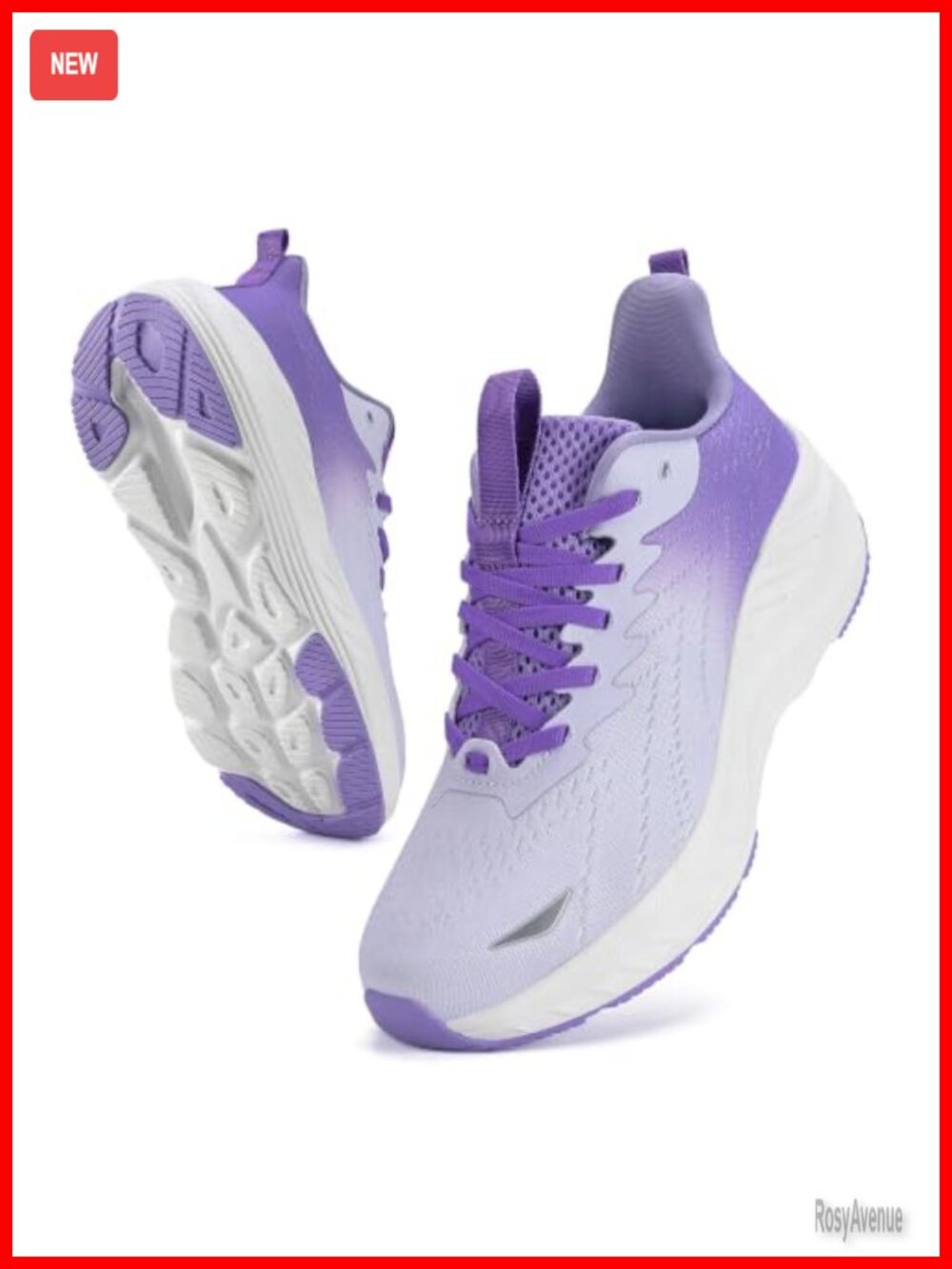 Slip On Walking Shoes Wide Cushion Running Tennis with Arch Support Insole Non